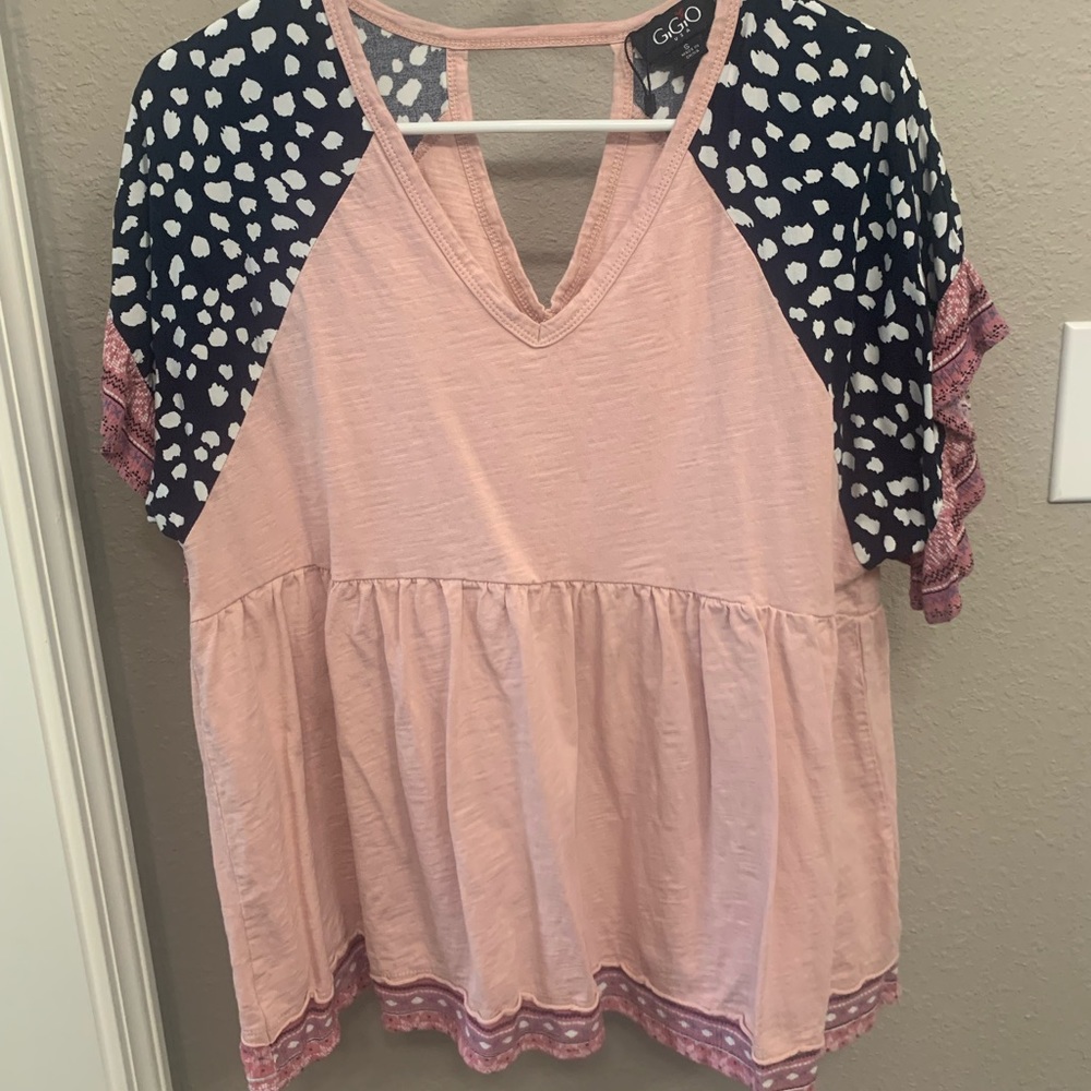 Boutique brand GiGio babydoll top. Worn once